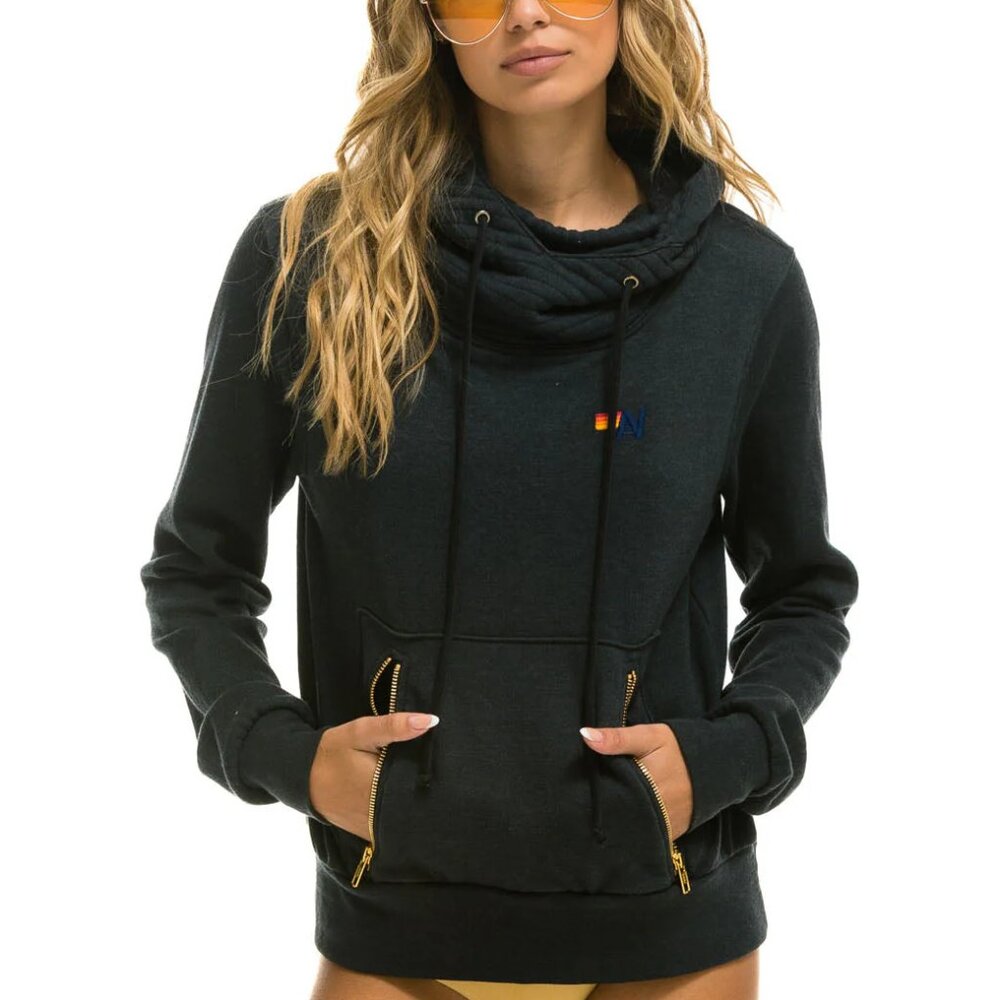 Aviator Nation Ninja Pullover Hoodie - Charcoal - XS
